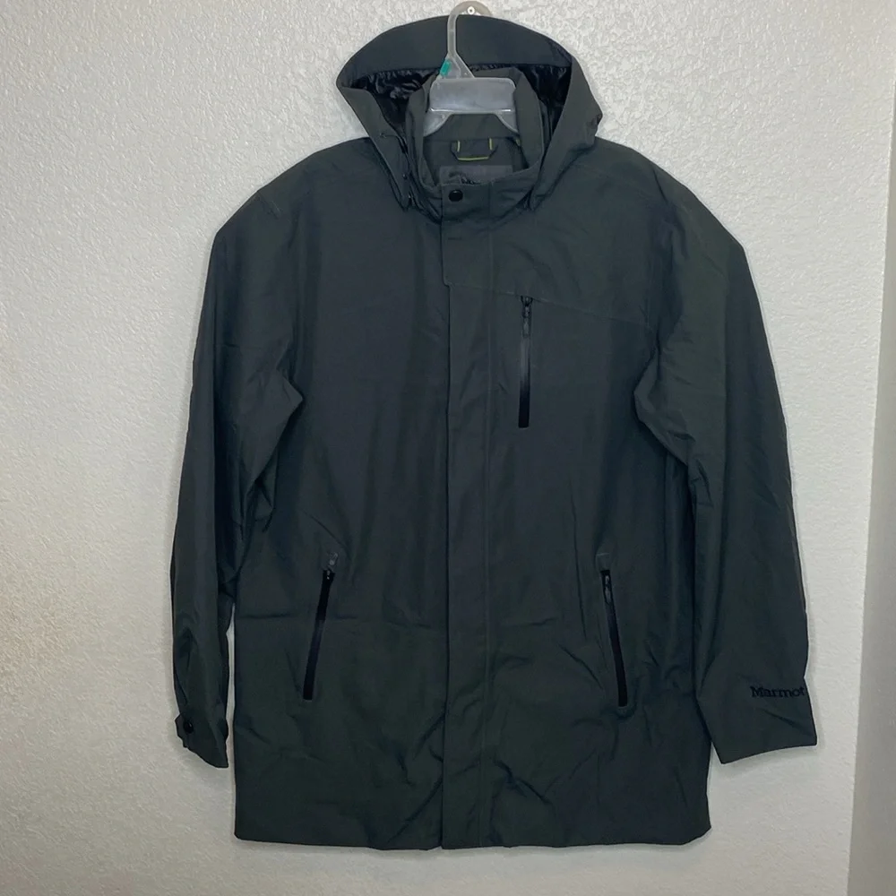 Marmot Men's Waterproof Hooded Rain Jacket Size XL